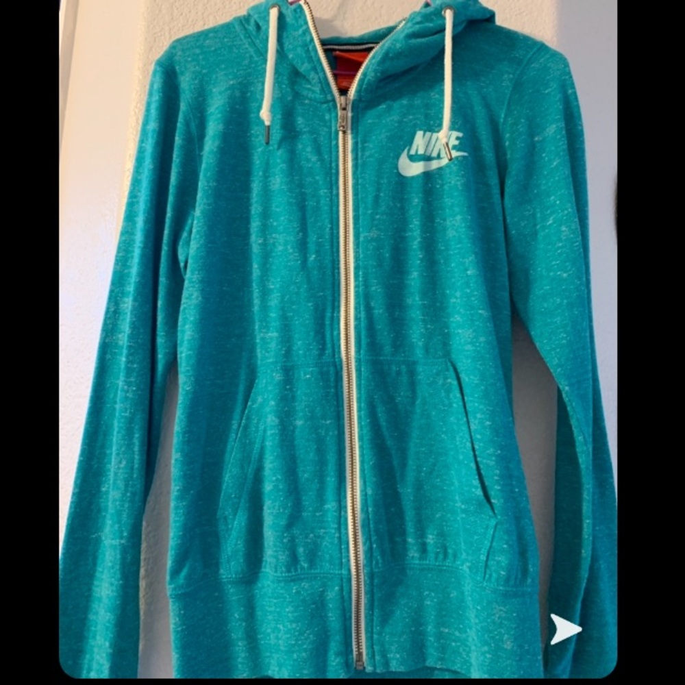 teal nike zip up jacket!